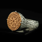 Viking Compass Ring — Two-Tone