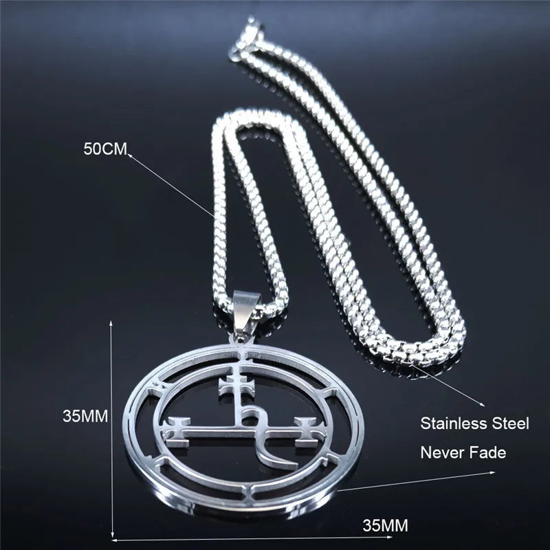Lilith Demon Seal Necklace — Silver