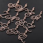 TOPGRILLZ New A-Z Cursive Letters Name Pendant&Necklace Iced Out Cubic Zircon Gold Silver Color Charm  Hip Hop Jewelry