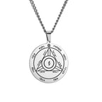 Key of Solomon Pentacle Pendant — Stainless Steel