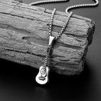 Guitar Stainless Steel Pendant Necklace