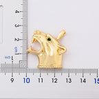 Hip Hop Wolf Head Pendant Necklace — Stainless Steel