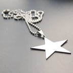 Star Pendant Necklace — Stainless Steel