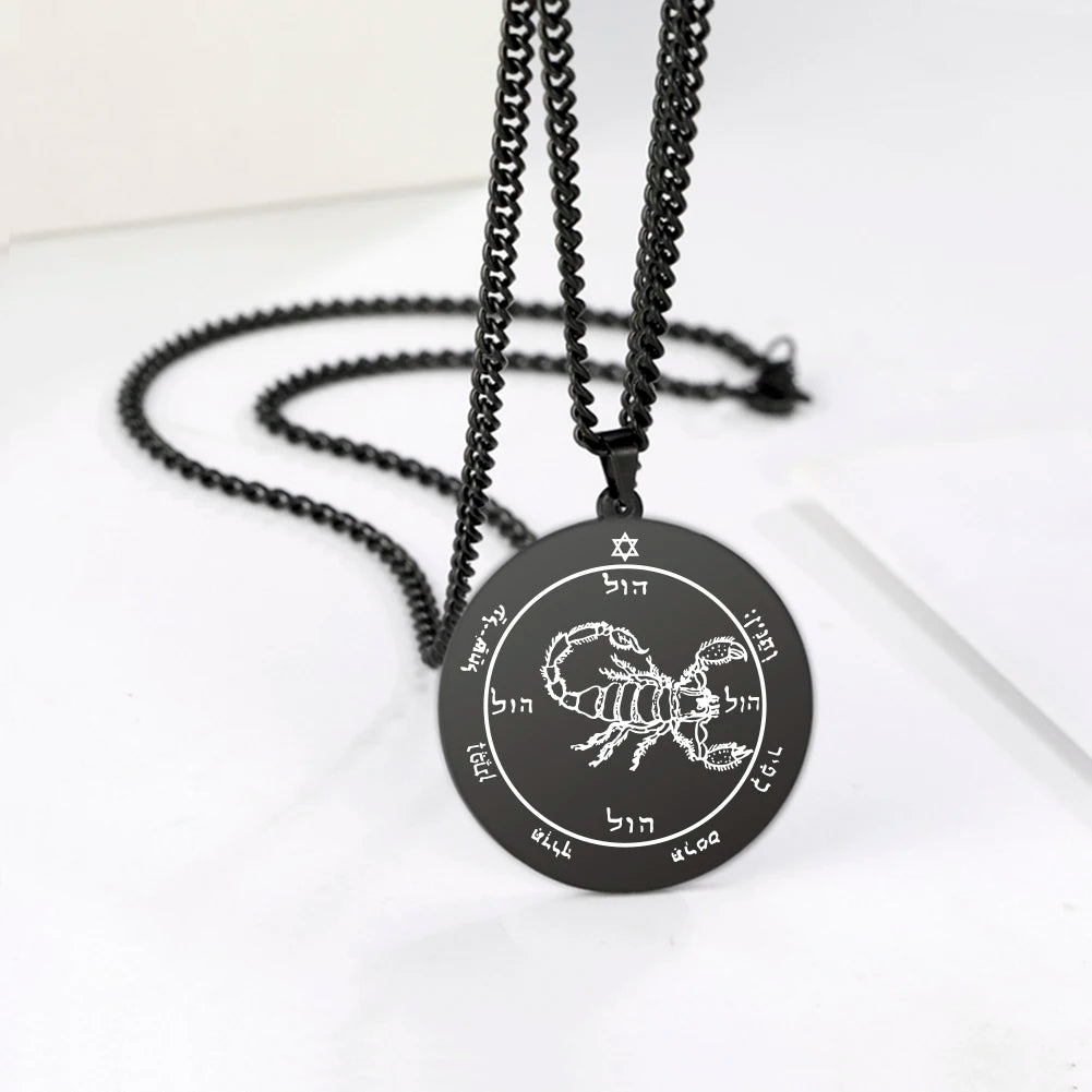 King Solomon Mars Pentacle Amulet — Stainless Steel