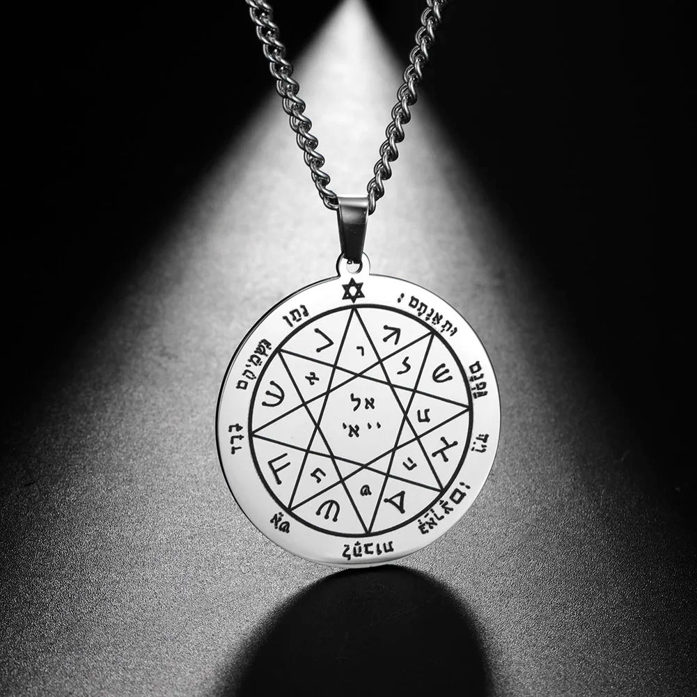 King Solomon Mars Pentacle Amulet — Stainless Steel