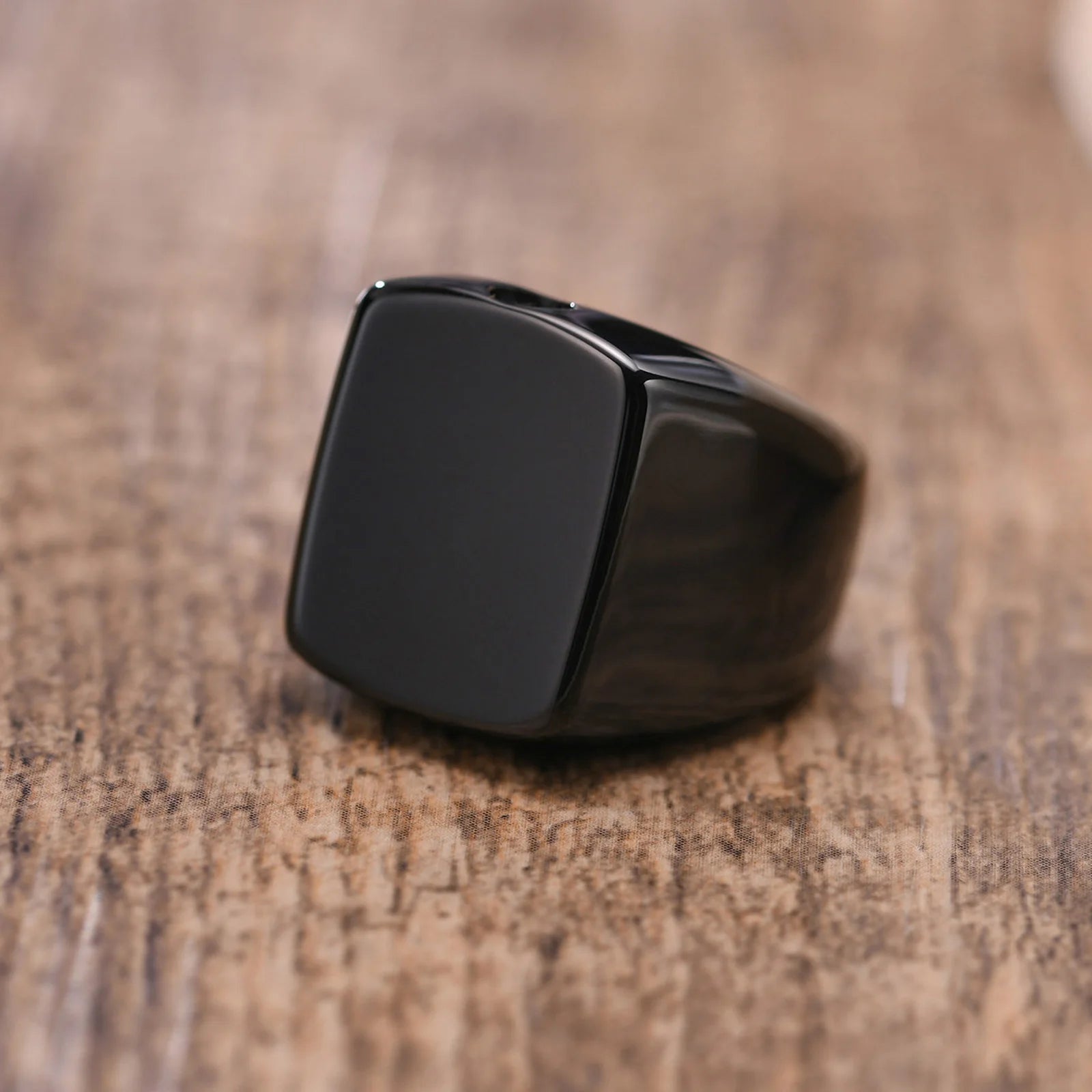 Black Urn Signet Keepsake Ring