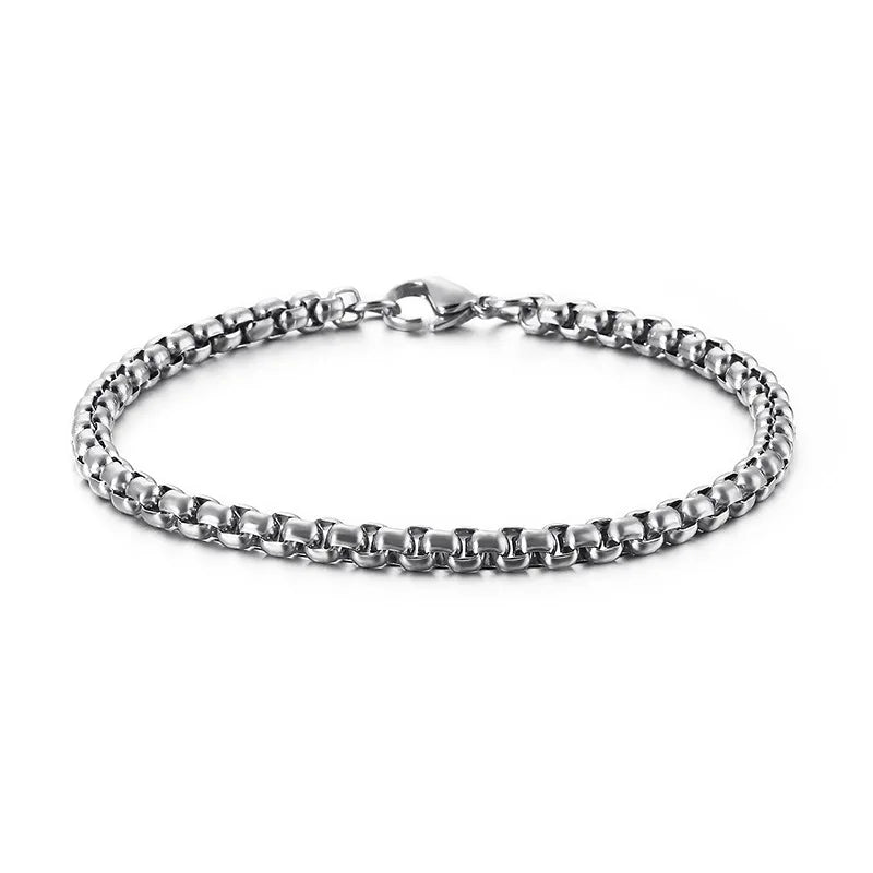 Minimalist 3/4/5/6/7mm Cuba Chain Bracelet Homme 100% Stainless Steel Braslet Punk Link Braclet Gift For Him Pulseiras