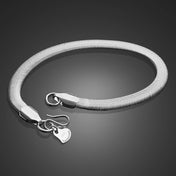 Vintage Snake Chain Bracelet & Necklace 6mm — Silver-Tone