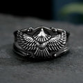 Stainless Steel Men Animal Rings Flying Eagle Punk Rock Personality for Male Boyfriend Jewelry Creativity Gift Anel Wholesale