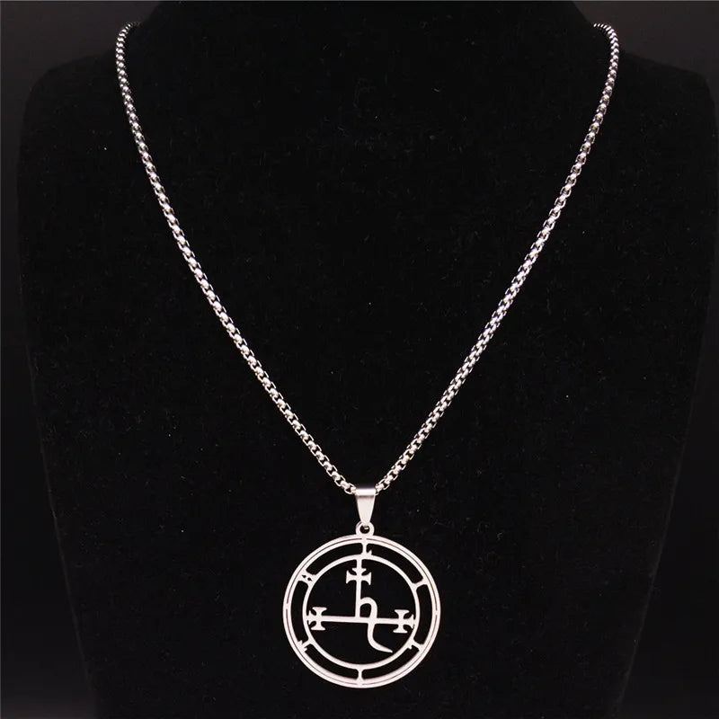 Lilith Demon Seal Necklace — Silver