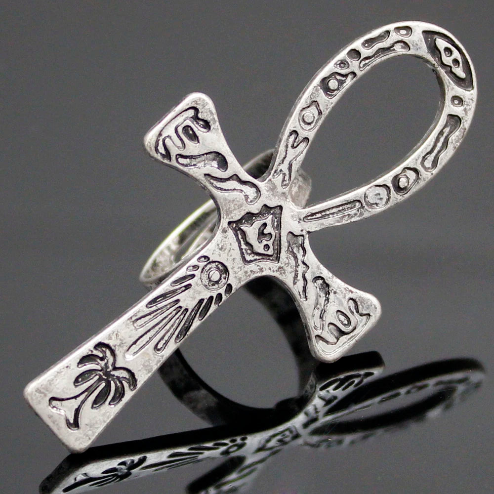 Big Egyptian Ankh Cross Pendant — Stainless Steel