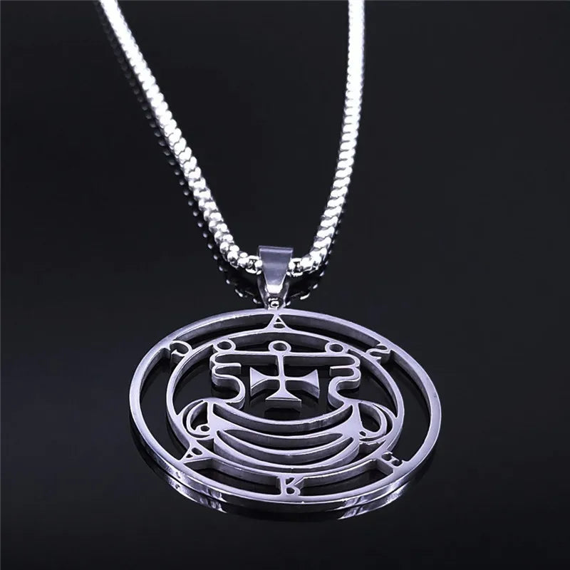 Sigil de Lucifer Agares Necklace — Stainless