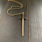 Sword Necklace Highlander Pendant Long Charm Katana Fantasy Warrior Creative Jewelry Blade Fashion Men Women Gift Gothic 2021 Ne