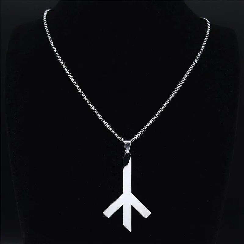 Viking Death Rune Necklace — Stainless