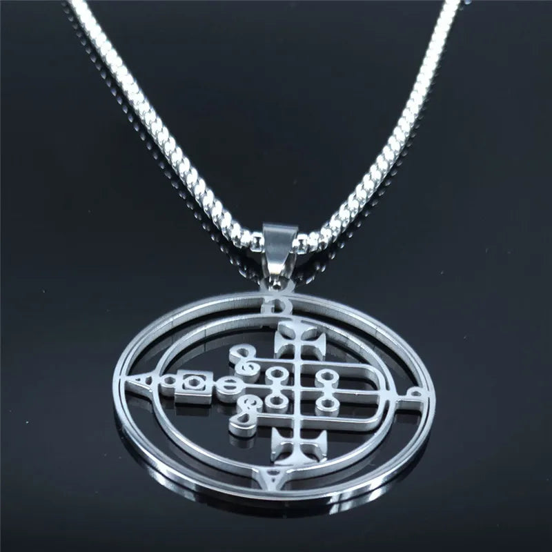 Demon Silver Pendant Seal Men/women Satan Gaap
