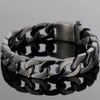 Polished Brushed Matte Black Stainless Steel Bracelet For Men Mannen Armband Jewelry Accessories 12/13/18MM On Hand