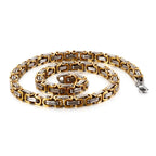 4/5/6/8mm Width Royal Box Chain Necklace For Men Male Stainless Steel Long Necklace Personalise Jewelry Boyfriend Gift