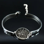 Flower of Life Silver Bracelet — Stainless Steel