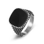 Smooth Signet Ring — Stainless Steel