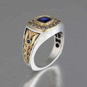2CT Sapphire Ring — Silver