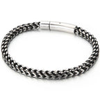 Matte Stainless Steel Men's On Hand Link Chain Bracelet 4/6MM Thick Handles for Men 68CM Long Male Necklace Choker