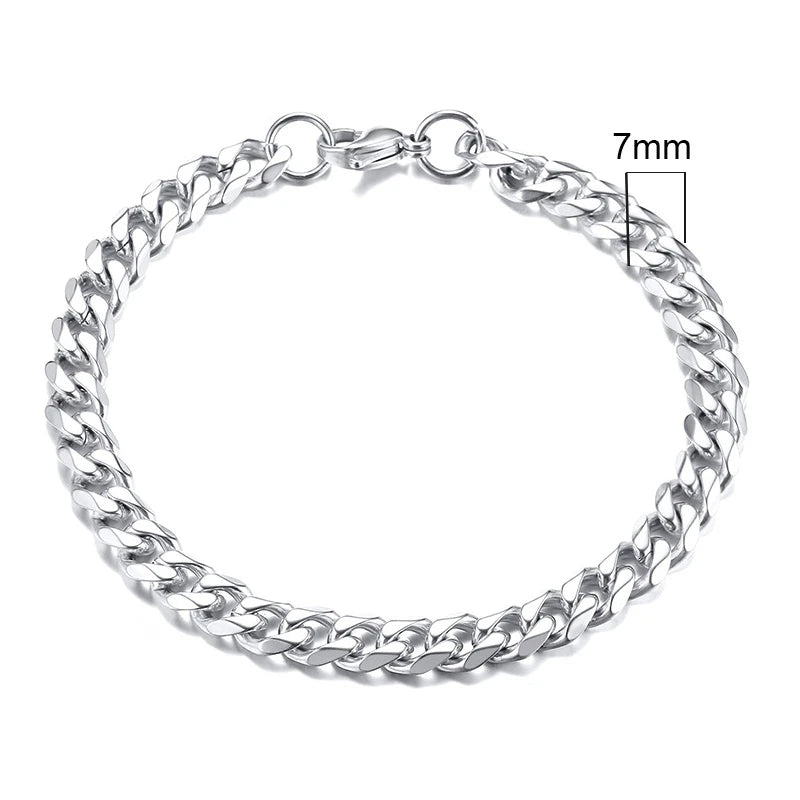 Chunky Curb Chain Bracelet 11mm — Stainless Steel