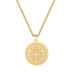 Chandler Medusa Necklace Greek Mythology Ancient Greek Symbol Medusa Pagan Dainty Charm Medusa Charm Stainless Steel