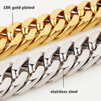 Heavy Curb Cuban Link Chain — Two-Tone
