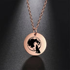 Wolf Moon Pendant Necklace — Silver