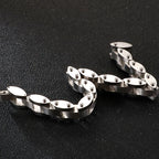 Gold Color Stainless Steel Men's Bracelets 11MM Chain Bracelet for Man Homme Men's Jewelry Best Friends Birthday Gifts