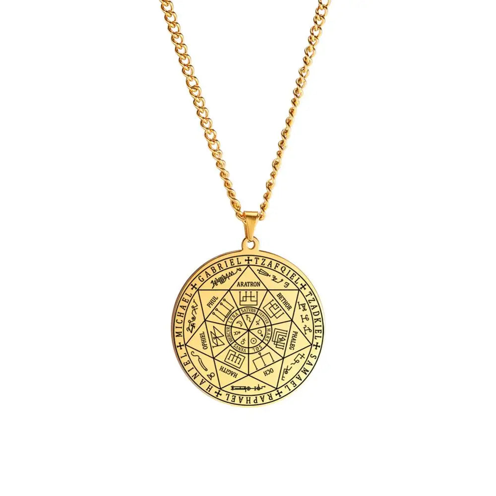 Archangel Sigil Pendant Necklace — Stainless Steel