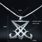 Sigil Lucifer Statement Necklace — Stainless Steel