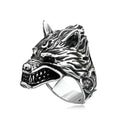 5 Styles Vintage Punk Wind Wolf Bull Ring Lizard Spartan Mask Rings Rock Hip Hop Men's Ring Jewelry Drop Shipping