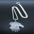Eagle Head Pendant Necklace — Silver