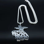 Persian Dance Pendant Necklace — Silver