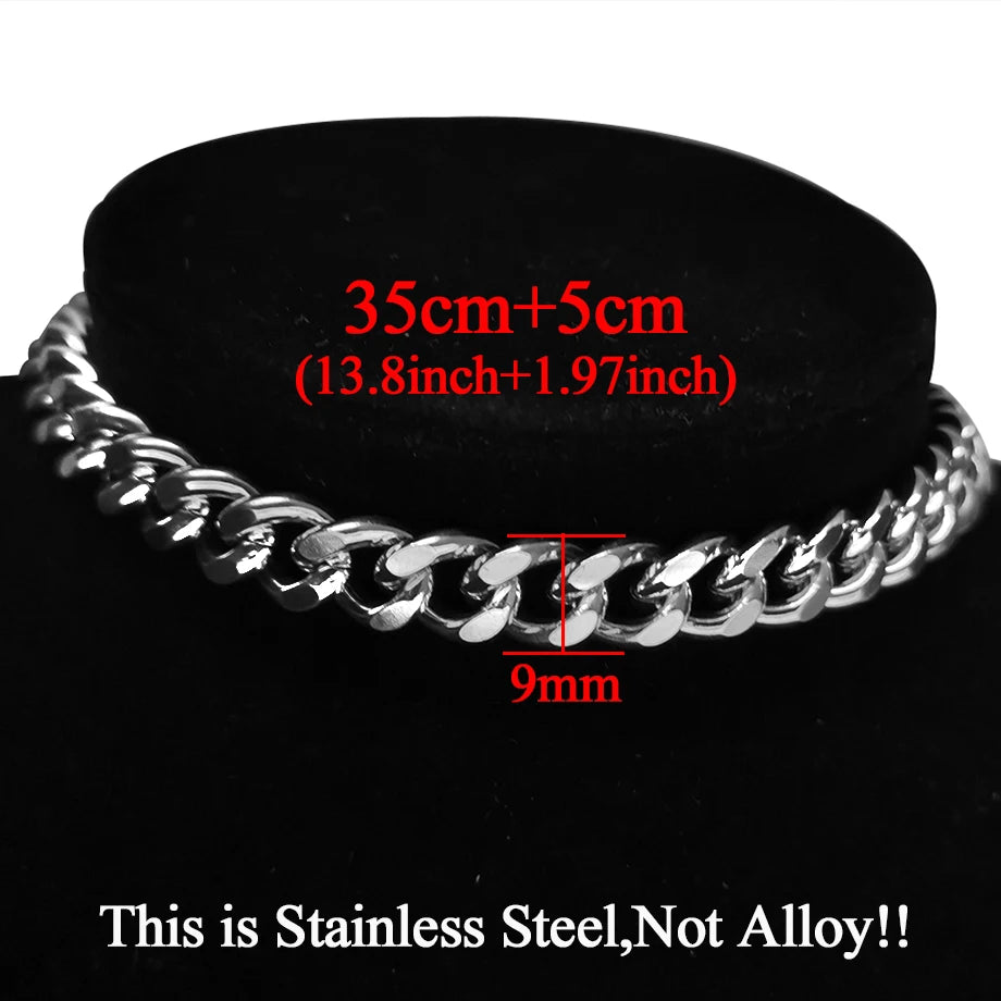 Statement Stainless Steel Pendant Necklace
