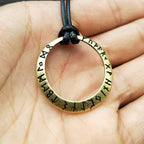 Slavic Norway Valknut with the Elder Futhark Runes Pagan Amulet Pendant Men Necklace Scandinavian Viking Jewelry