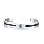 Viking Cuff Bangle Bracelet — Stainless Steel