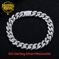Iced Out Cuban Bracelet — 925 Silver