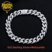 Iced Out Cuban Bracelet — Silver-Tone
