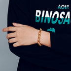 "O" Chain  Luxury Stainless Steel Bracelet Men's High Quality Simple Chunky Link Wholesale Dropshipping Gift