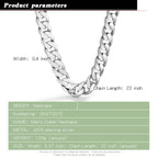Chunky Miami Cuban Link Chain Necklace for Men 12mm — Silver-Tone