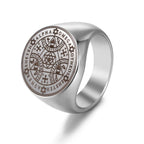Tetragrammaton Enochian Angel Magic Ring — AGLA, Stainless Steel