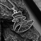 Plague Doctor Pendant Necklace — Stainless Steel