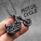 Rider Motorcycle Series Men Necklace Stainless Steel Pendant Chain New in Punk Rock For Women Fashion Jewelry Gifts