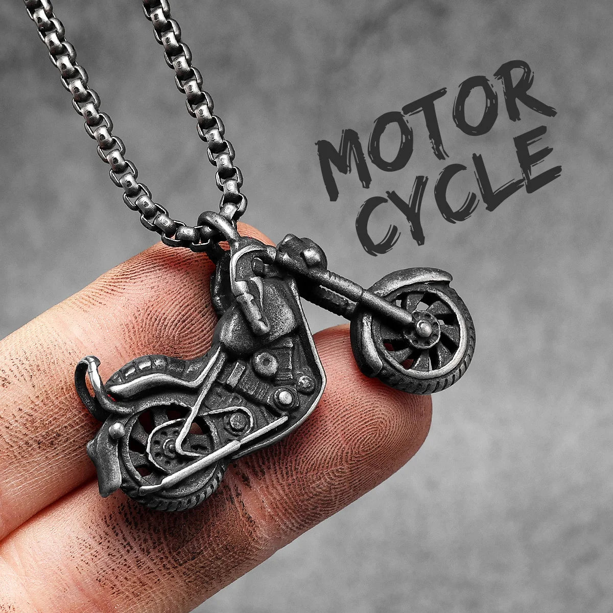 Rider Motorcycle Series Men Necklace Stainless Steel Pendant Chain New in Punk Rock For Women Fashion Jewelry Gifts