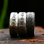 Vintage Viking Stainless Steel Rune Ring Nordic Odin Viking Ring For Men Women Fashion Couple Amulet Jewelry Gift Never Fading