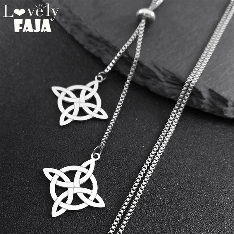 Celtic Steel Chain Witch Knot Witchcraft Sweater