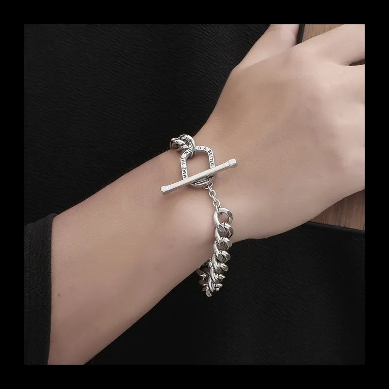 Emperor Chain Bracelet — Silver Stainless