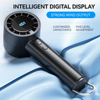 Lenovo Handheld Small Fan Refrigeration Air Conditioner Portable Silent Highspeed Led Display High Wind Power USB